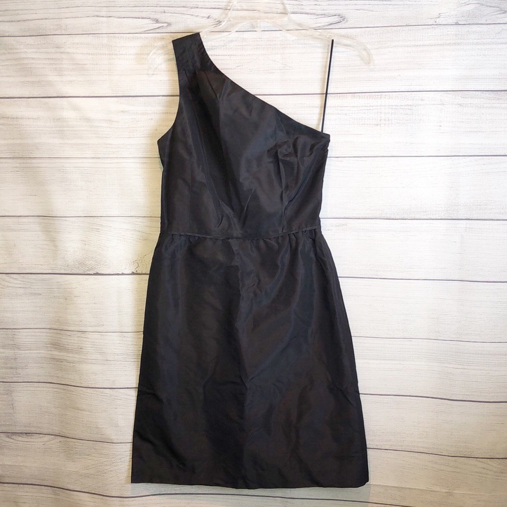 J. Crew One Shoulder Black Dress - Picture 7 of 7